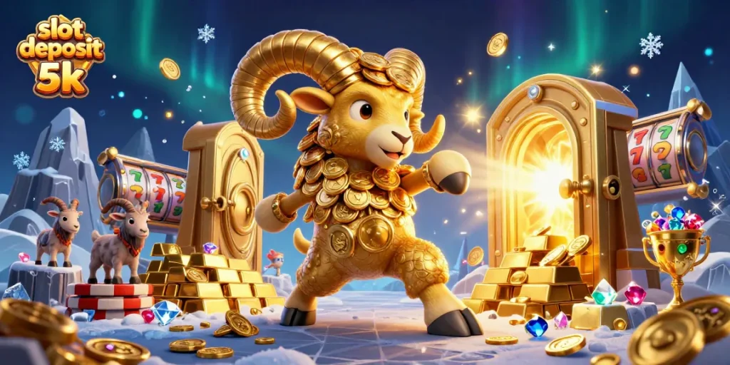 Experience max wins at slot deposit 5k with dynamic cash registers, gold treasures, and vibrant game reels.